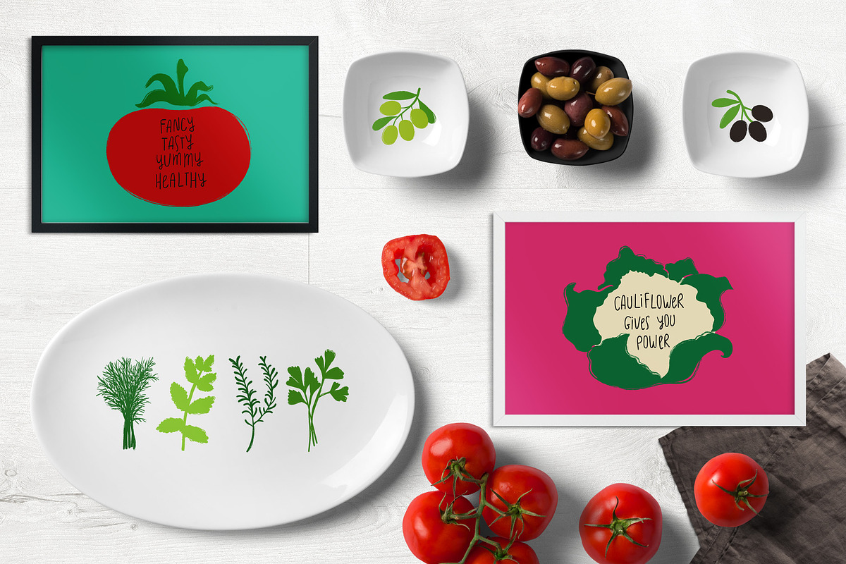 Vegetables For Your Kitchen, a Food Illustration by Annakniaz (Photo 10 of 11)