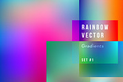 Rainbow Colorful Gradient Set Vector, a Gradient Add-On by Luxury Fashion Prints (Thumbnail 1 of 6)