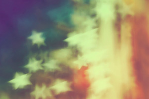 Retro stars bokeh