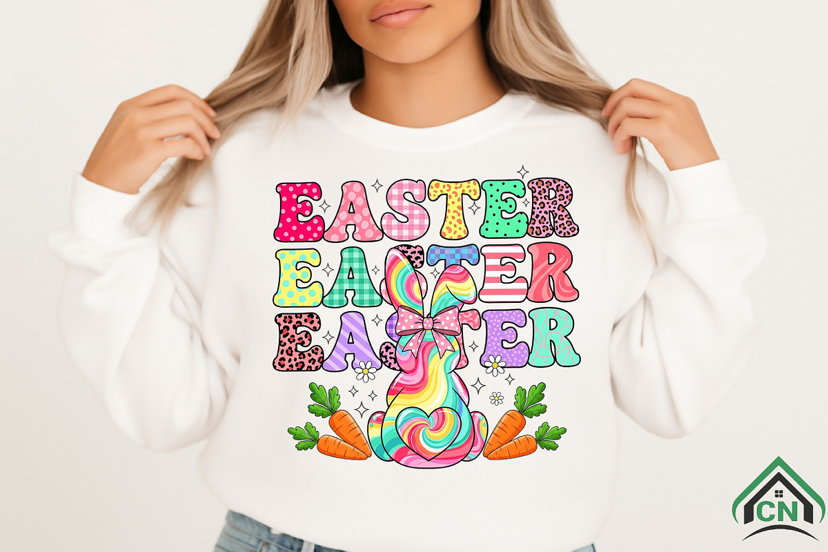 Happy Easter Png, Easter Bunny Png, an Illustration by Craft Nest (Photo 3 of 6)