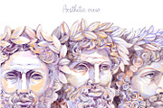Antique Aesthetic Garden Watercolor, a Decorative Illustration by Shabbypie (Thumbnail 3 of 15)
