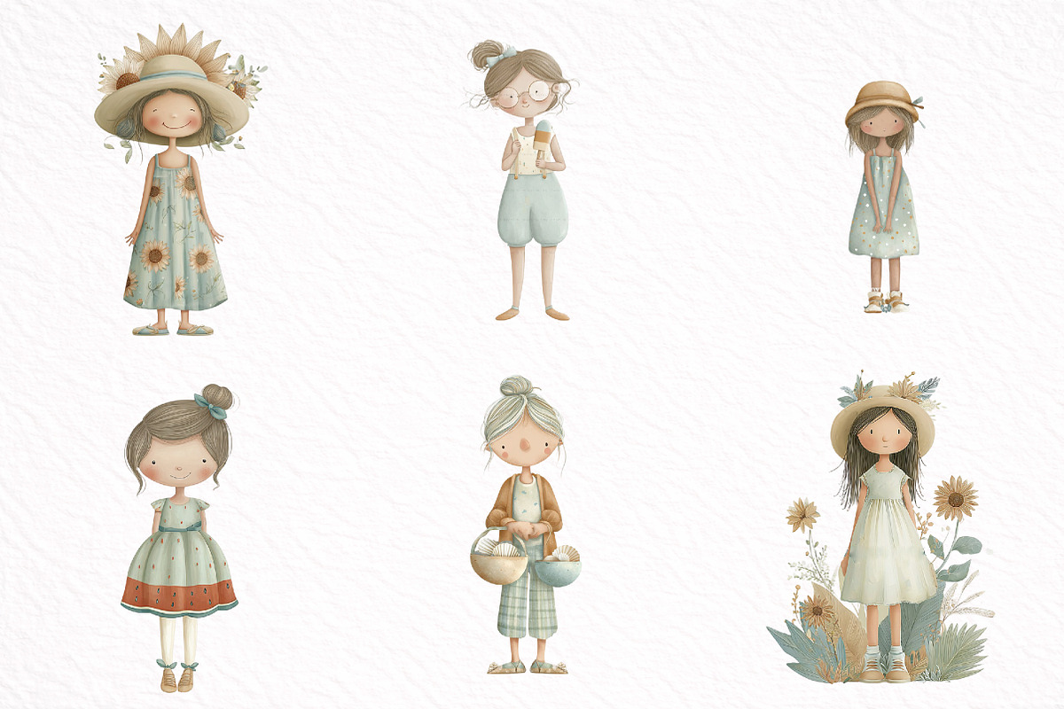 Cheerful Girl Dressed in Summer, an Illustration by DreamArtGraphic (Photo 3 of 8)