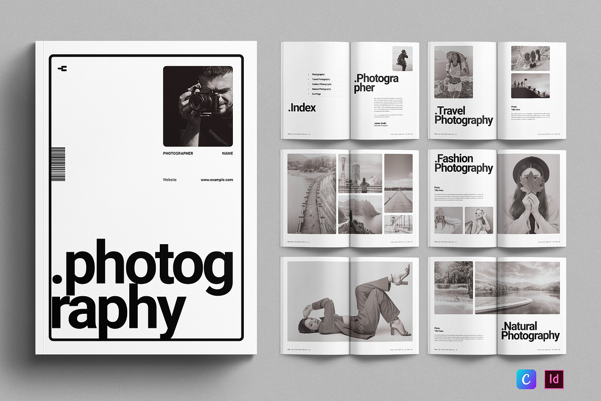 Photo Album Book Template, a Magazine Template by E-Type (Photo 1 of 7)