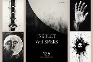 Inkblot Whispers. Abstract Prints