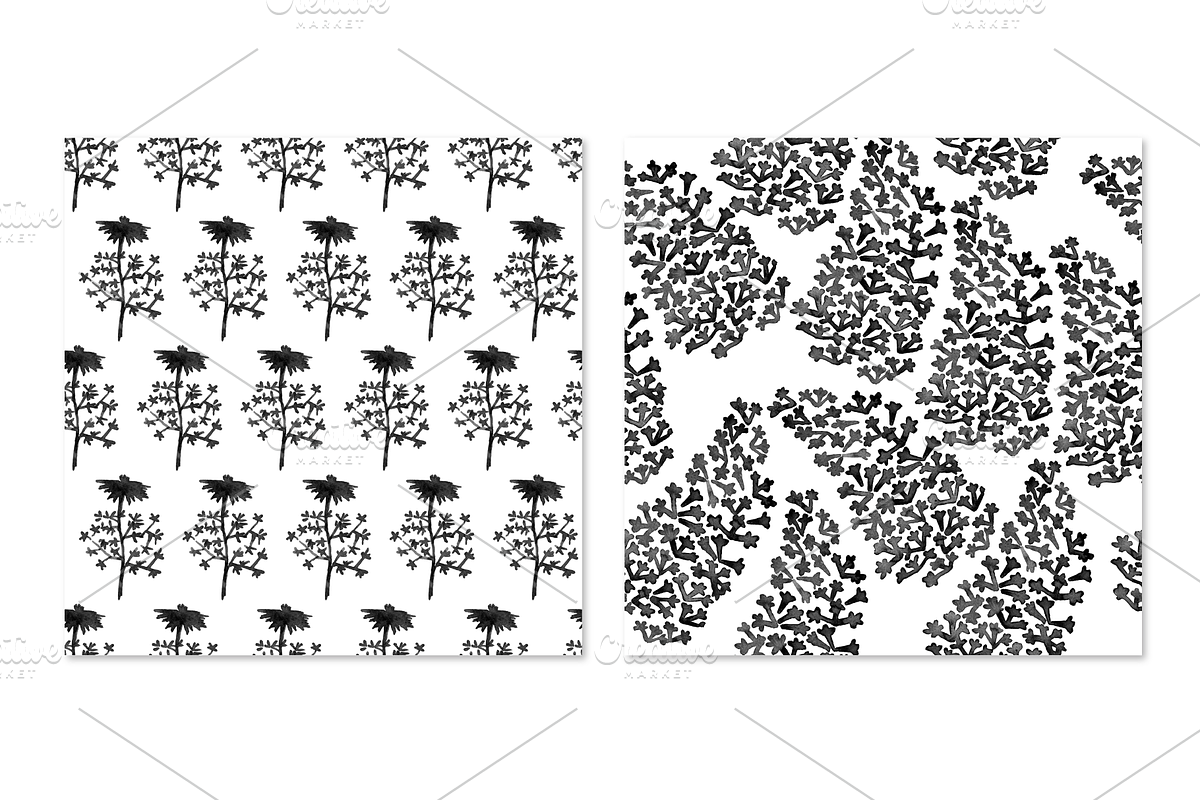 INK DREAMS: BLACK & WHITE PATTERNS, a Pattern Graphic by HANNA V (Photo 7 of 9)