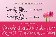 Lovely Elf - Swirly Font, a Sans Serif Font by Inventype Studio (Thumbnail 6 of 9)