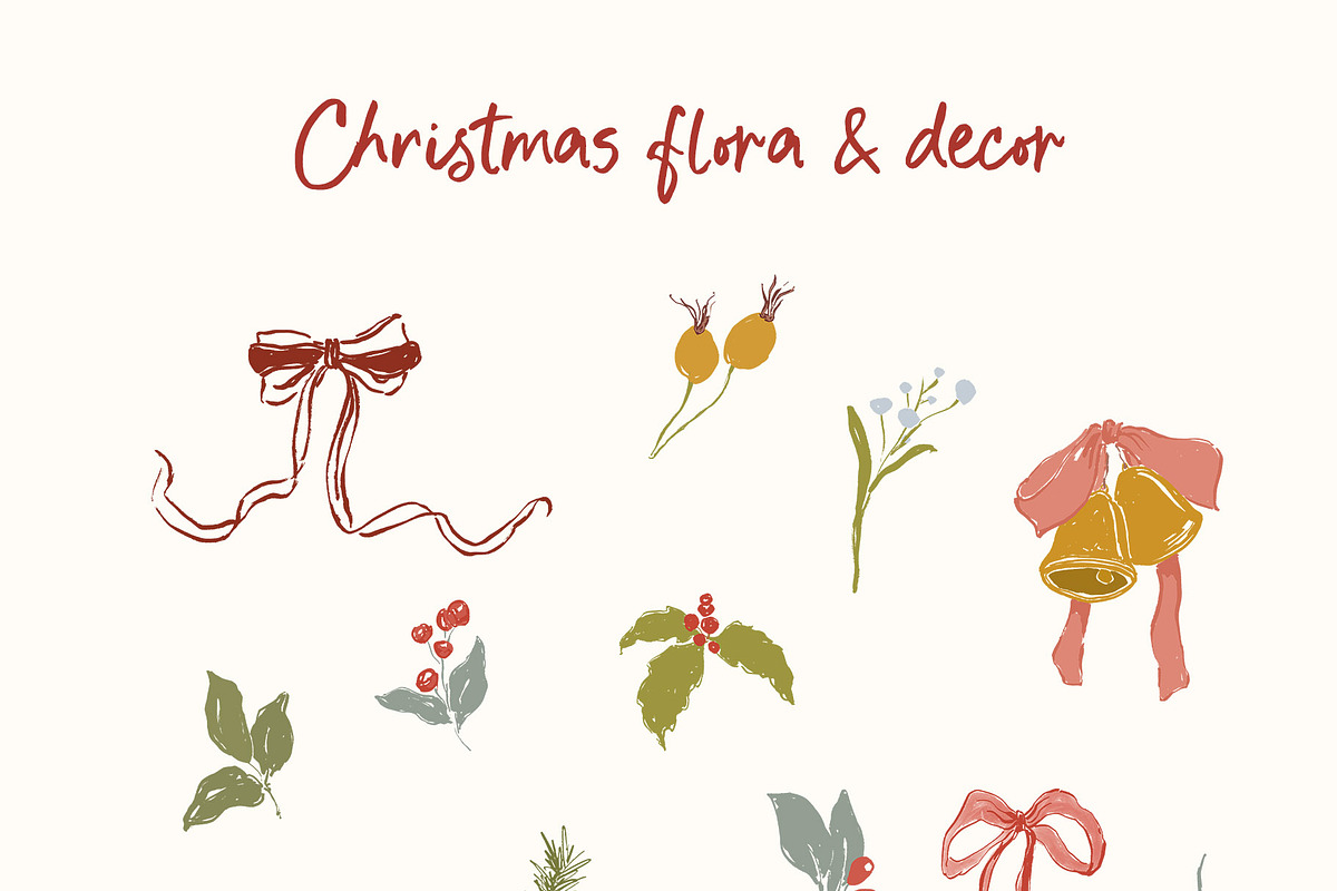 Christmas Backgrounds Frames Flowers, an Object Graphic by Yuliya Derbisheva (Photo 7 of 14)