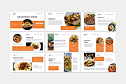 Delicious Food - Google Slides, a Presentation Template by Iqsiart Studio (Thumbnail 2 of 3)