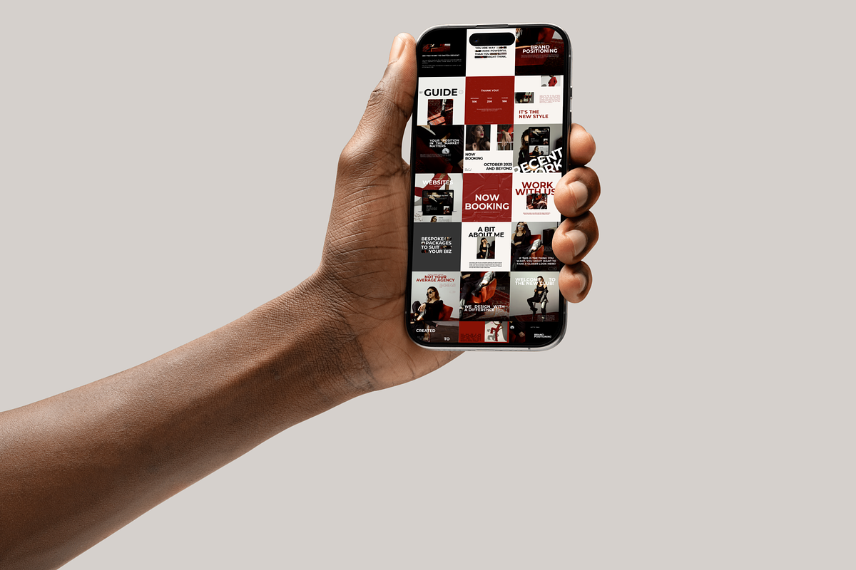 CANVA Bold Red Insta Posts & Stories, a Social Media Template by thebusinessoutfit (Photo 11 of 28)