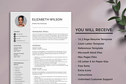 Resume - CV Template with Photo, a Resume Template by Klamp Studio (Thumbnail 7 of 8)