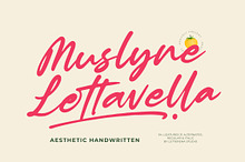 Muslyne Lettavella Handwritten Font