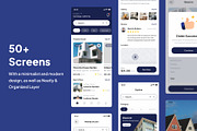 Hosurent - Real Estate App UI Kits, an App Template by Minialis (Thumbnail 2 of 6)