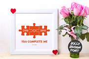 JOLLY JIGSAW | Jigsaw Puzzle Font, a Font by Little Type Factory (Thumbnail 5 of 8)
