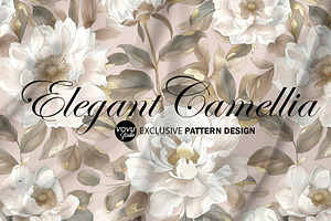 Elegant Camellia | Pattern Design