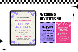 30 Retro Y2K Invitation Templates