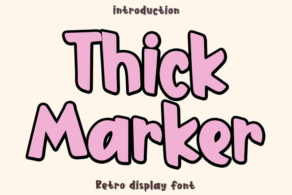 Thick Marker, a Script Font by InermediaSTUDIO (Photo 1 of 8)