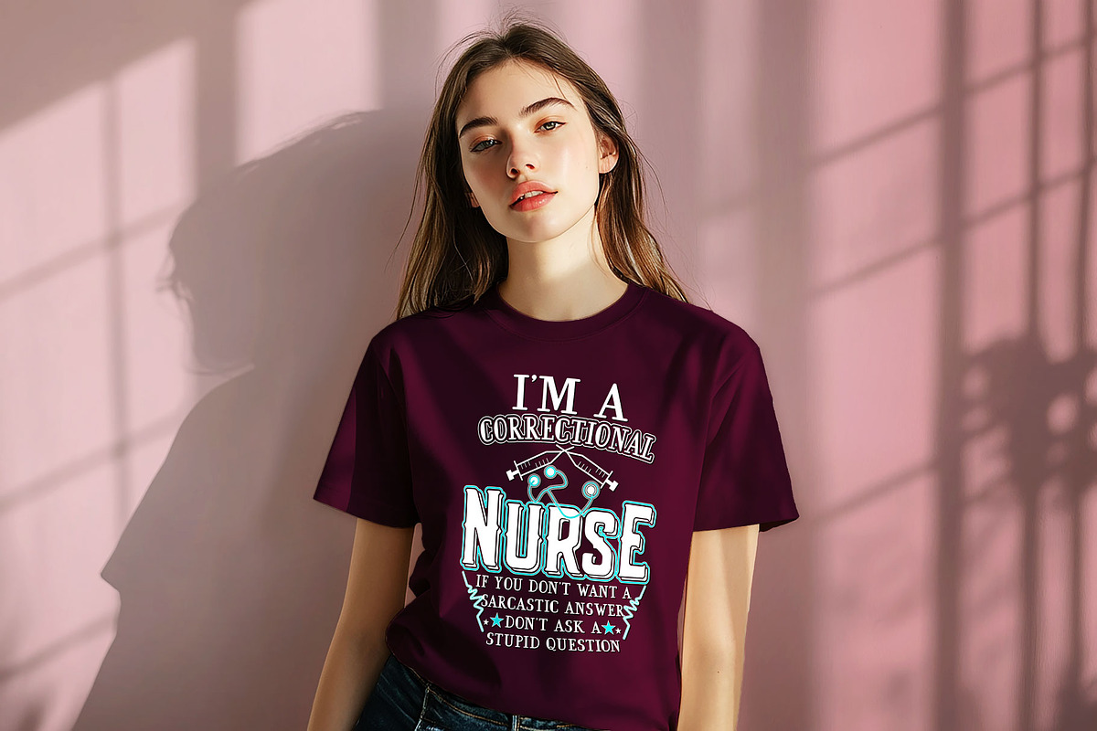 Correctional Nurse Shirt Design, a Graphic by Vector Portal (Photo 2 of 5)