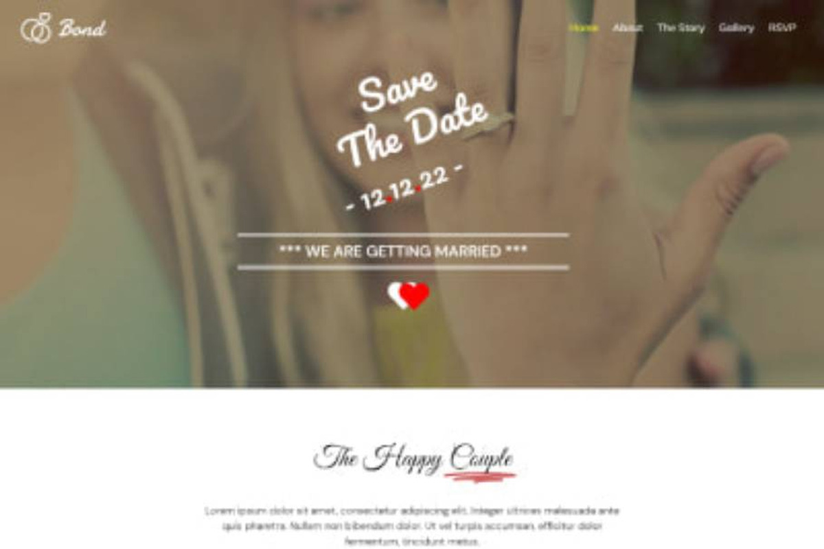 Responsive Wedding WordPress Theme