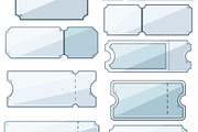 Empty ticket templates set with, an Object Graphic by pikepicture (Thumbnail 3 of 3)