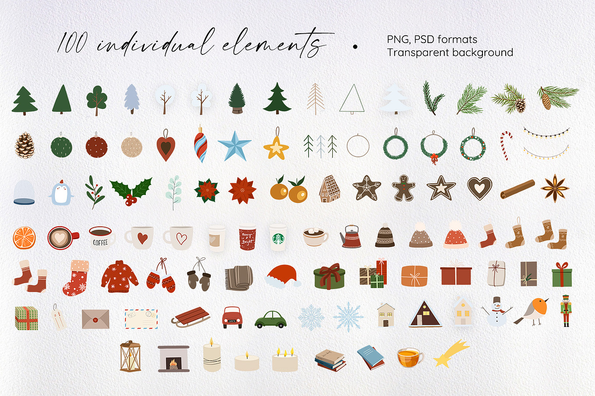 Cozy Christmas. Flat illustrations, a Seasonal Illustration by OZartRoom (Photo 2 of 12)
