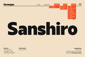 Sanshiro - Sans Serif Family