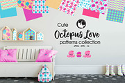 OCTOPUS LOVE Pattern collection, a Pattern Graphic by PrettyPatterns (Thumbnail 1 of 5)