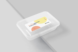 Plastic Rectangular Box Mockups