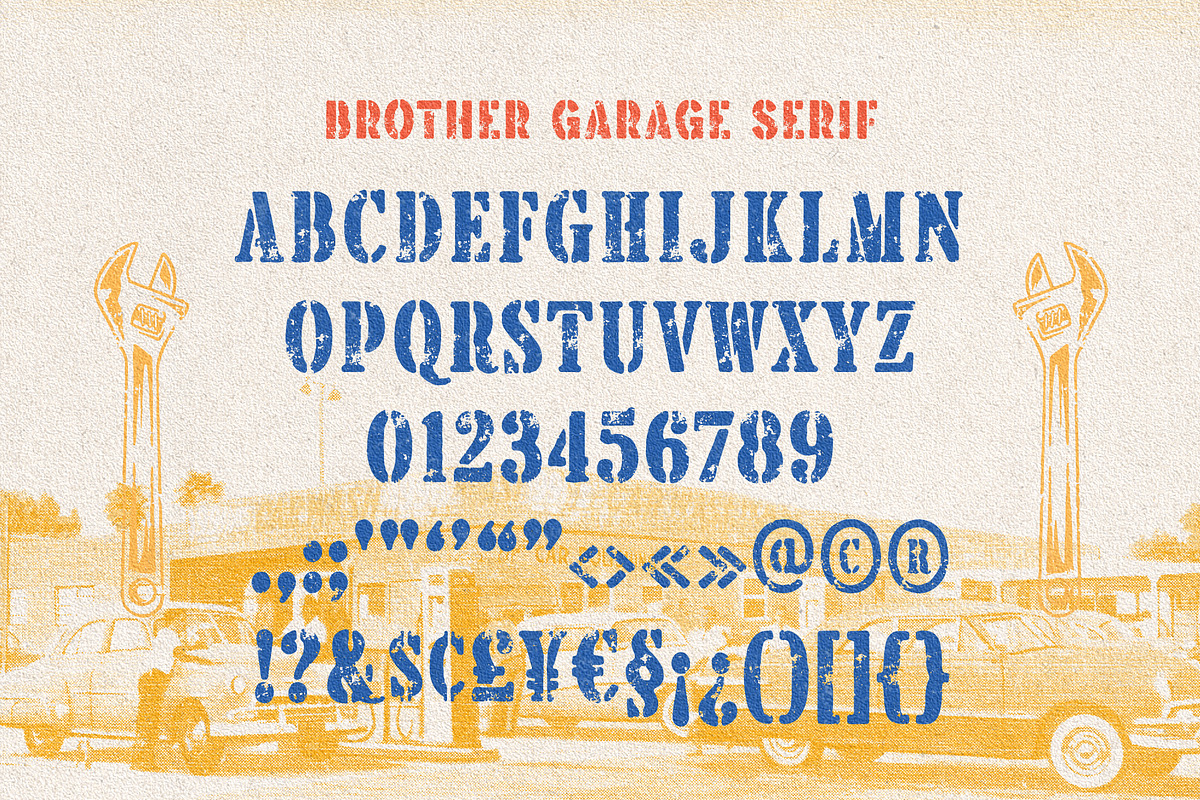 Brother Garage - Display Font, a Serif Font by Edignwn Type (Photo 10 of 12)