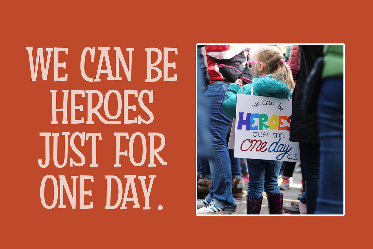 Factory Heroes - a Playful Font, a Slab Serif Font by Ali Hamidi (Photo 5 of 9)
