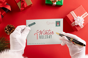 Santa Letter Mockup