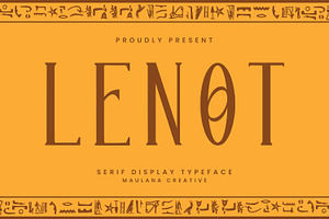 Lenot Serif Display Font