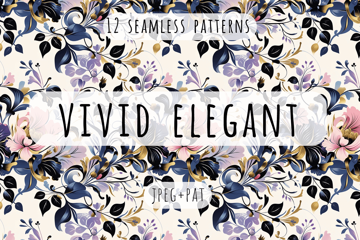 Vivid Elegant - Floral Patterns, a Pattern Graphic by Art Sproot (Photo 2 of 8)