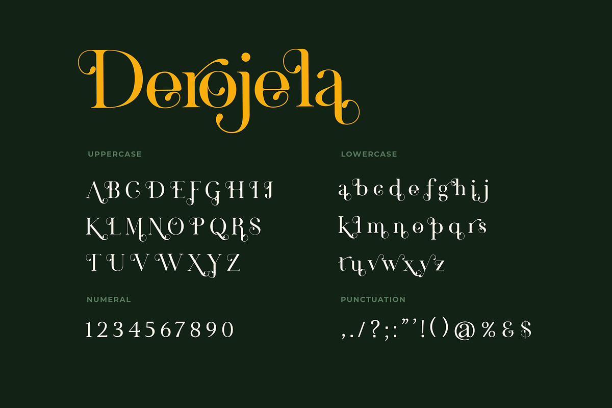 Derojela Serif Font, a Serif Font by UICreative (Photo 6 of 6)