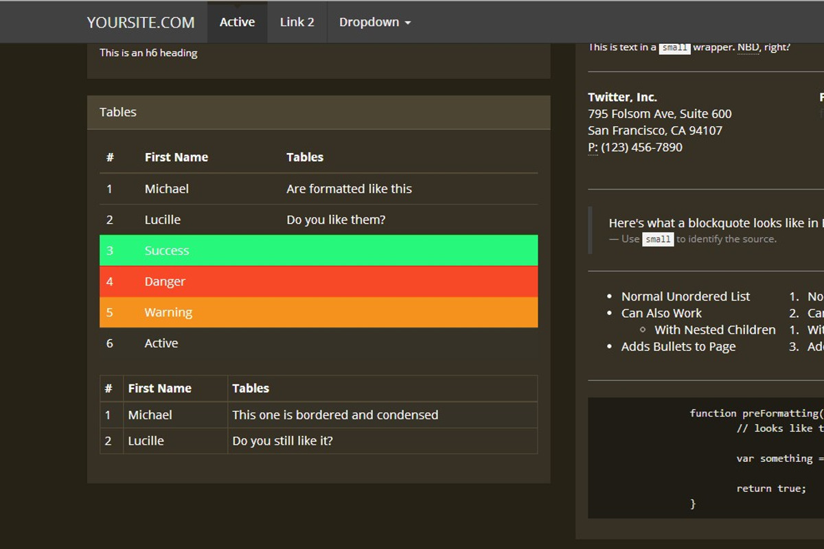 Bootstrap 3.0.v. theme Flat Brown, a Bootstrap Template by Bootstraptor (Photo 2 of 5)