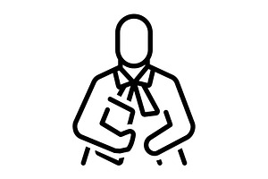 Advocate lawyer black icon, an Outline Icon by Creative priyanka