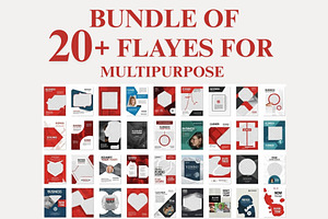 20 Editable Flyer Templates, a Flyer Template by Crox Studio | Digital