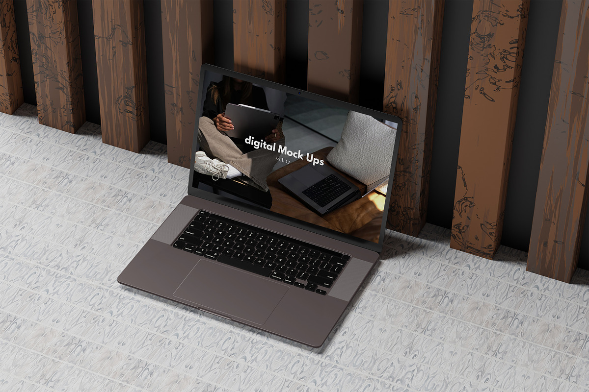 Laptop Mockup, an Android Mockup by kebunmockup (Photo 5 of 5)