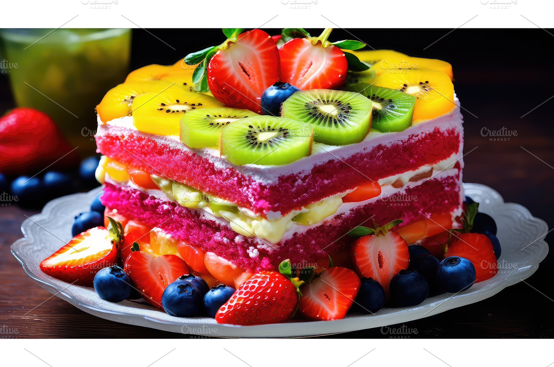 dessert bright cake food ai, a Background Photo by pikepicture