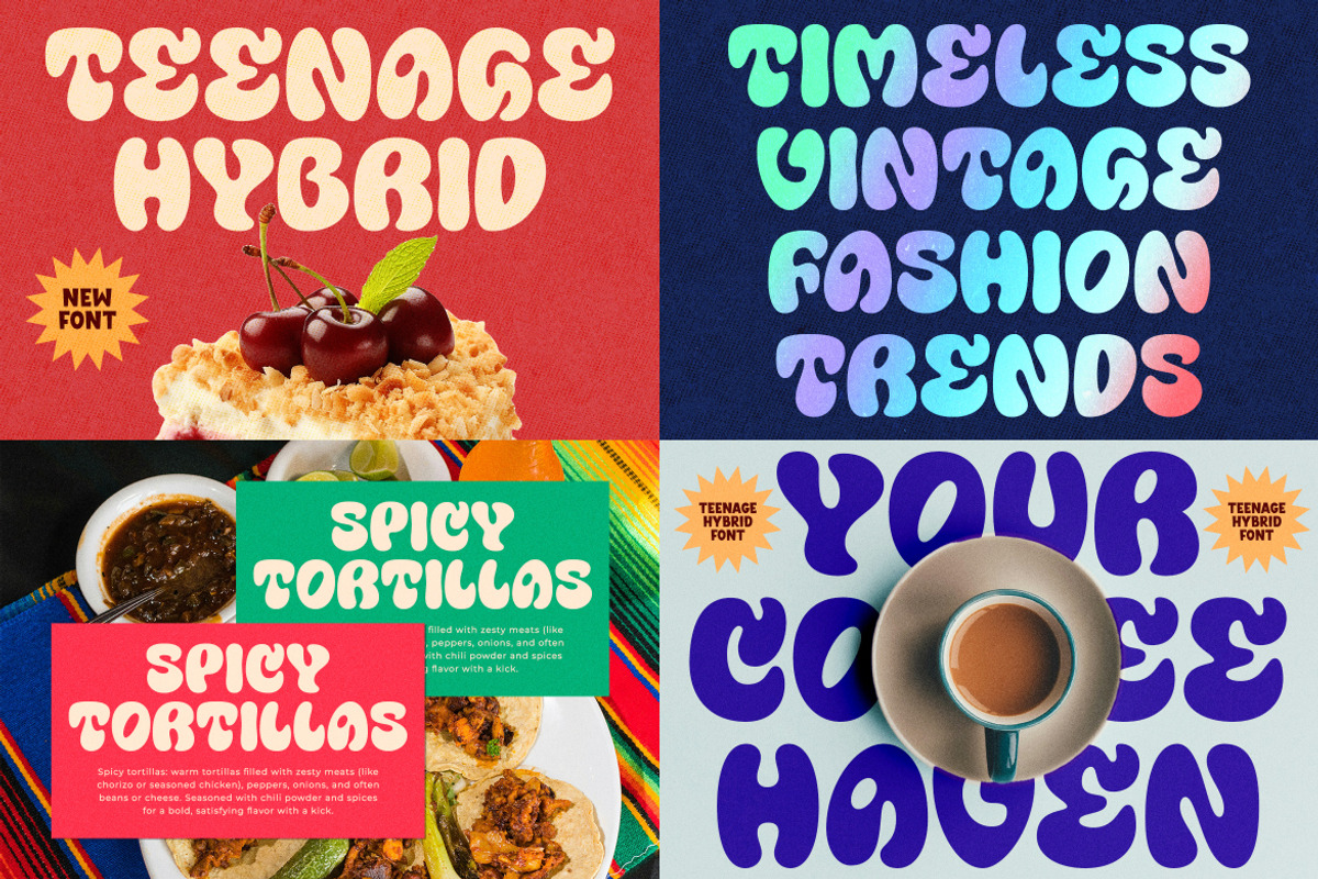 The Suprising Retro Font Bundle, a Sans Serif Font by TeenageFoundry (Photo 6 of 15)