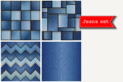 seamless denim patterns, a Pattern Graphic by tkdesign (Thumbnail 1 of 5)