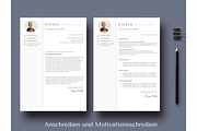 Bewerbungsvorlagen, Lebenslauf, a Resume Template by Climbwithelevator (Thumbnail 4 of 10)