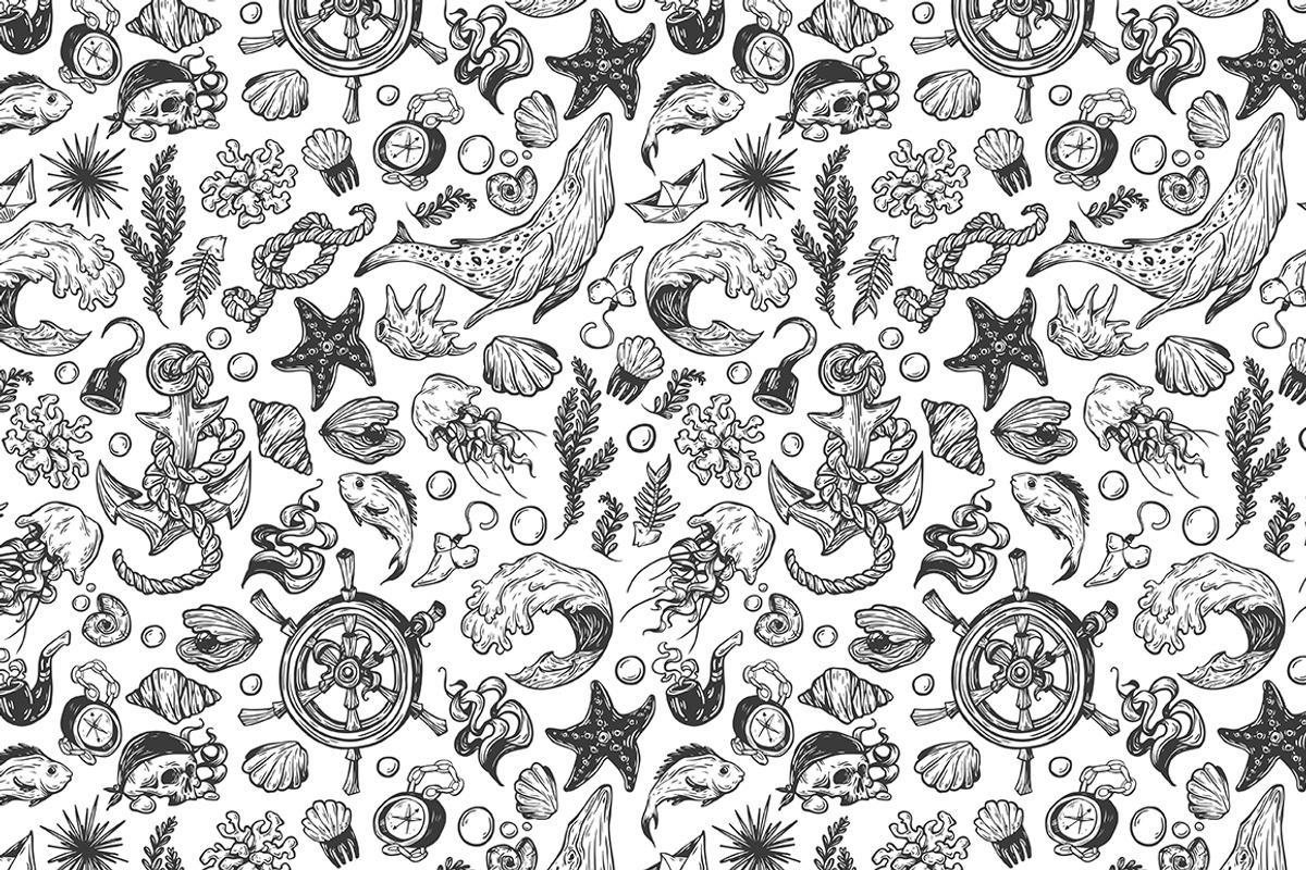 Nautical collection. Sea set., an Object Illustration by Olga Olmix (Photo 6 of 7)