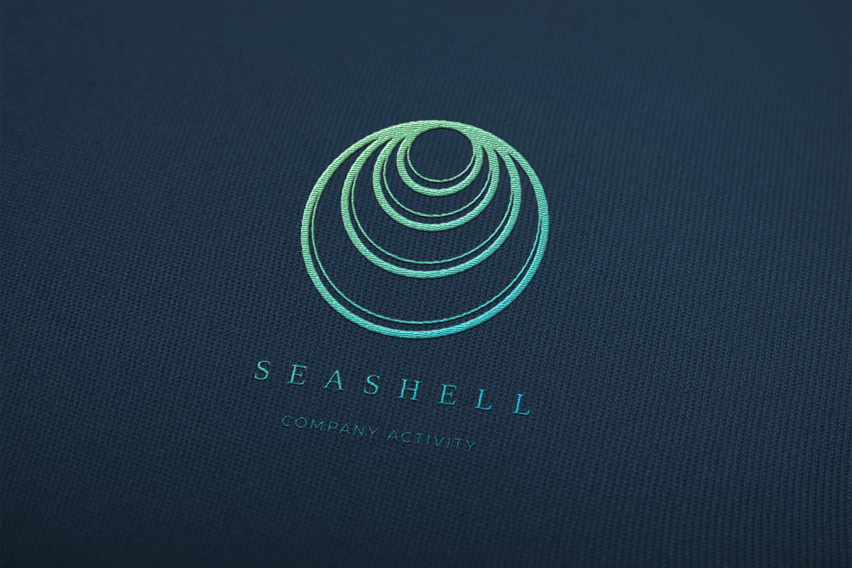Seashell. Linear geometric logo, a Branding & Logo Template by le-genda (Photo 5 of 15)