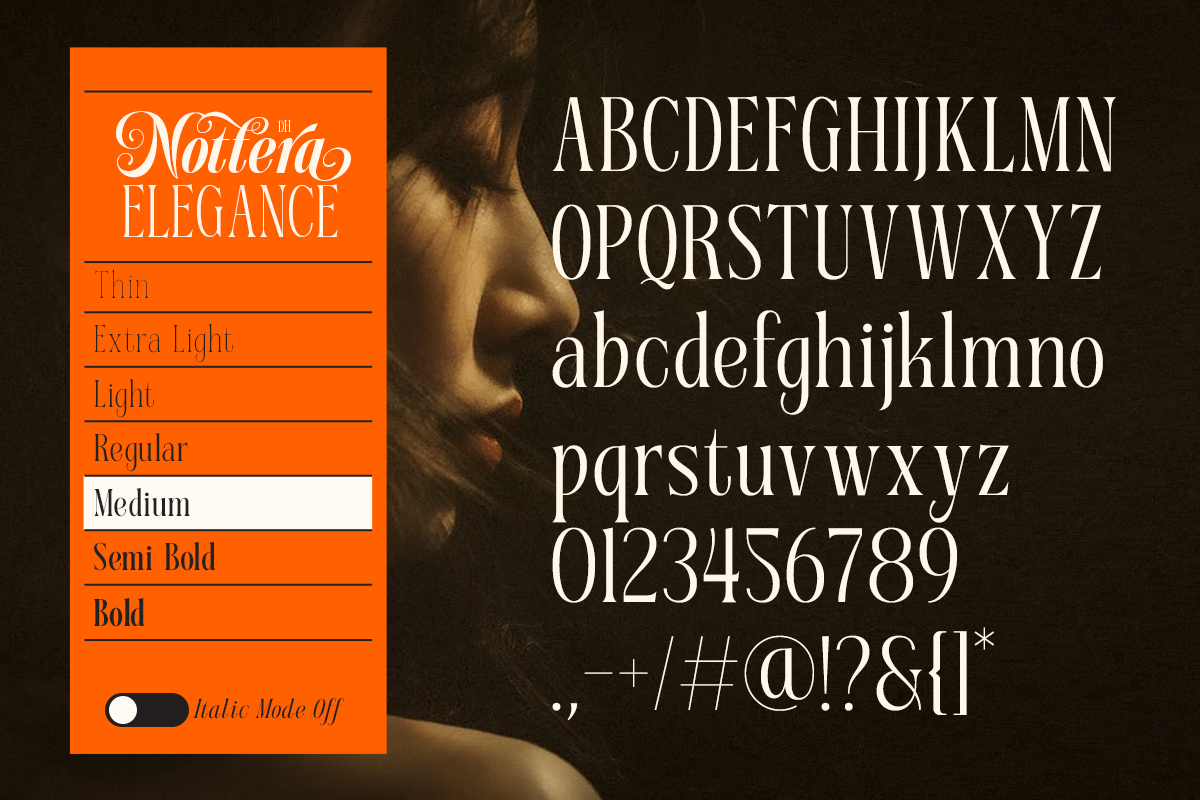 Dh Nottera Elegance - 7 Fashion Font, a Serif Font by Dharmas Foundry (Photo 13 of 17)