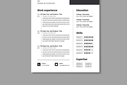 Professional Resume Layout, a Resume Template by MightyDesign (Thumbnail 5 of 8)