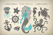 Marine fairytale typeface, a Font by Gleb Guralnyk (Thumbnail 3 of 5)