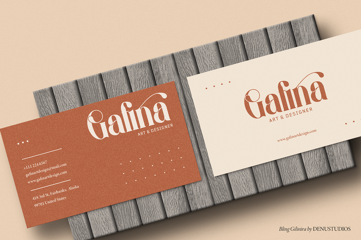 Bling Gilinira | Display Serif Font, a Serif Font by Denustudios (Photo 11 of 15)