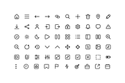 200 Modern UI-UX Icons for Apps, Web, an Outline Icon by Icons Drop (Thumbnail 6 of 8)