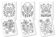 Cute Butterfly Coloring Book, a Decorative Illustration by Coco Bloom (Thumbnail 3 of 3)