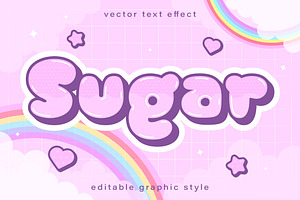 Kawaii Font Text Cute Cartoon Font, a Templates & Theme by studiogstock